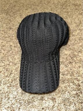 AIR JORDAN Jumpman Knit Woven Flex Fit Hat Cap Black 2005